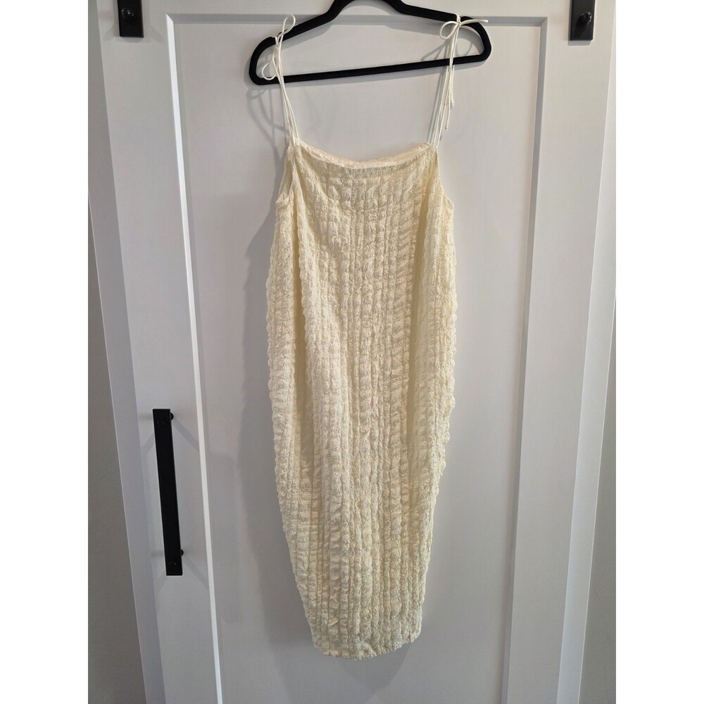 Yellow The Label Crepe Butter Yellow Silk Dress Size Xs